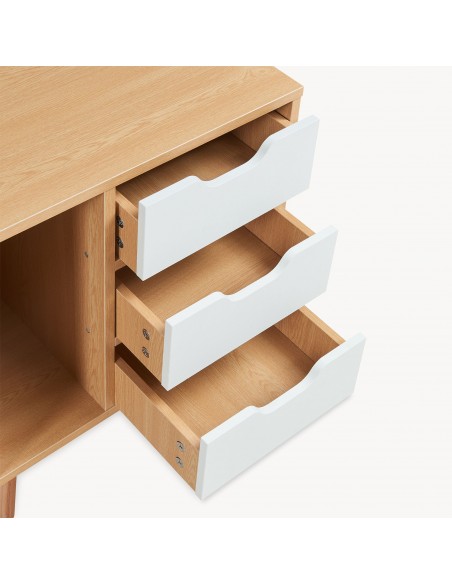 sengebord natbord træ opbevaring moderne eg