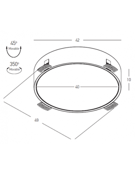 plafond loftlampe erhvervsbelysning design indbygning loft kontorbelysning