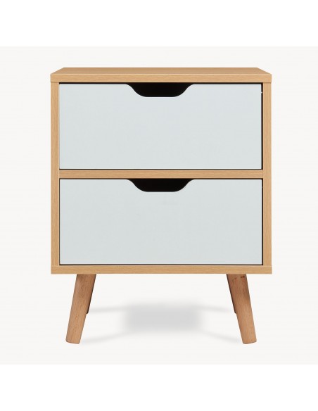 sengebord natbord træ opbevaring moderne eg