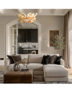 Loftlampe lysekrone e14 design spisebord messing 2