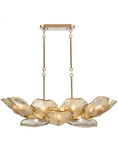 Loftlampe lysekrone e14 design spisebord messing