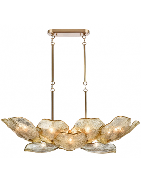 Loftlampe lysekrone e14 design spisebord messing