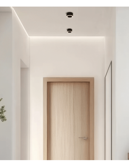 loftspot påbygning påbygningsspot spot lampe loftlampe design led sort