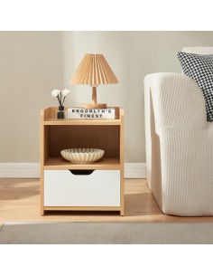 sengebord natbord træ opbevaring moderne eg 2