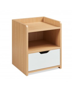 sengebord natbord træ opbevaring moderne eg