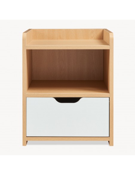 sengebord natbord træ opbevaring moderne eg