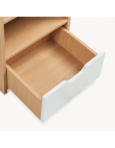 sengebord natbord træ opbevaring moderne eg