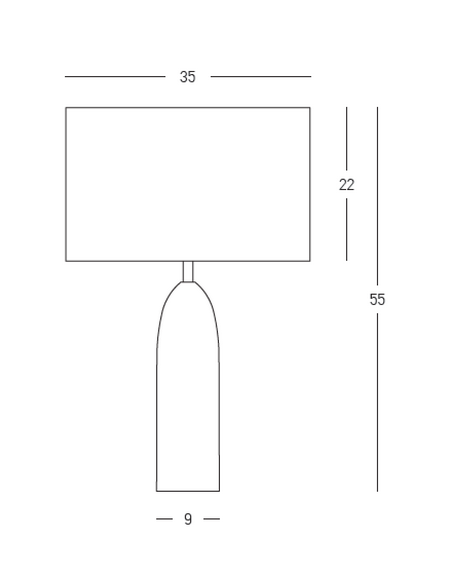 bordlampe sten marmor design moderne soveværelse stue beige
