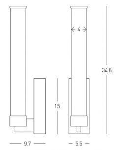væglampe moderne design 2