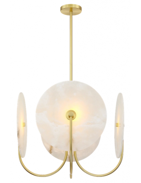 Loftlampe lysekrone e27 design spisebord messing