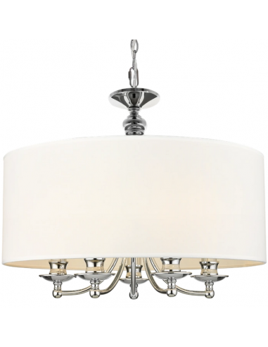 loftlamper pendellamper pendler moderne design lysekrone krom sølv skærm spisebord