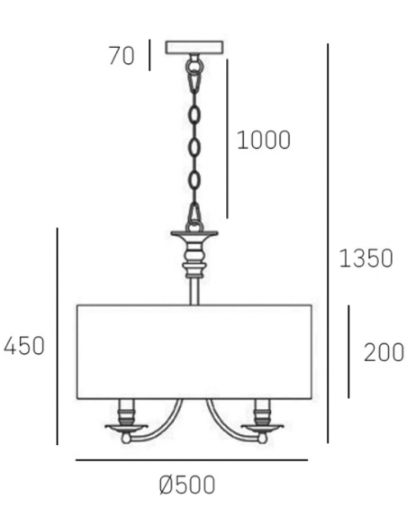 loftlamper pendellamper pendler moderne design lysekrone krom sølv skærm spisebord