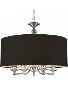 loftlamper pendellamper pendler moderne design lysekrone krom sølv skærm spisebord