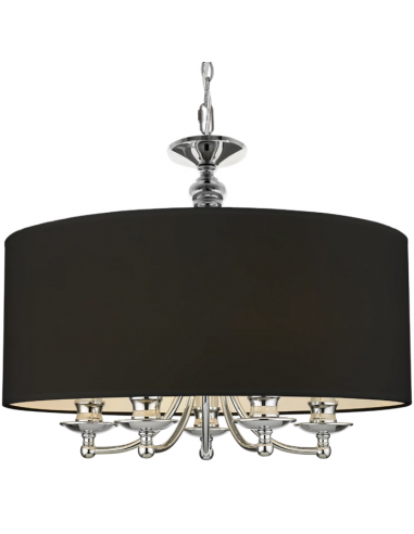 loftlamper pendellamper pendler moderne design lysekrone krom sølv skærm spisebord