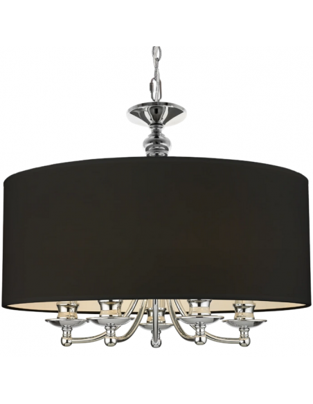 loftlamper pendellamper pendler moderne design lysekrone krom sølv skærm spisebord