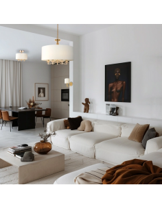 loftlamper pendellamper pendler moderne design lysekrone krom skærm spisebord 2