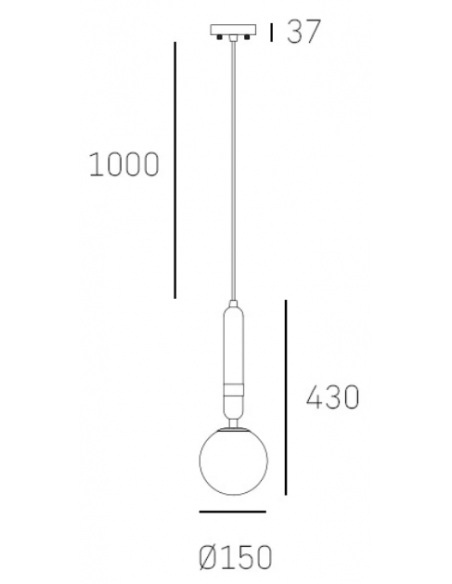 Loftlampe pendellampe e27 design spisebord marmor sort