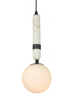 Loftlampe pendellampe e27 design spisebord marmor sort