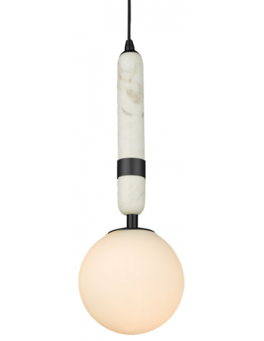 Loftlampe pendellampe e27 design spisebord marmor sort