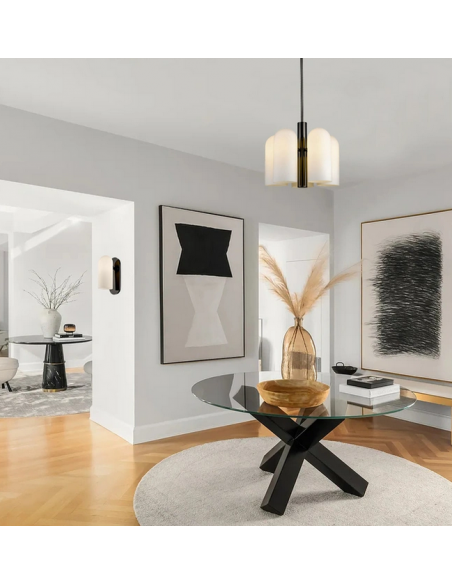 loftlamper pendellamper pendler moderne design lysekrone krom skærm spisebord