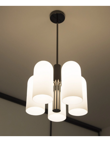 loftlamper pendellamper pendler moderne design lysekrone krom skærm spisebord