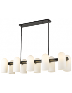 loftlamper pendellamper pendler moderne design langbordspendel krom skærm spisebord