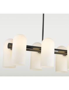 loftlamper pendellamper pendler moderne design langbordspendel krom skærm spisebord 2