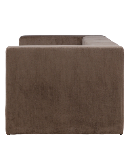 sofa modulsofa moduler moderne design stof brun flydersofa