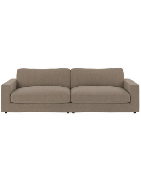 sofa til 4 personer i brun stof komfortabel design rowico aftageligt vaskbart