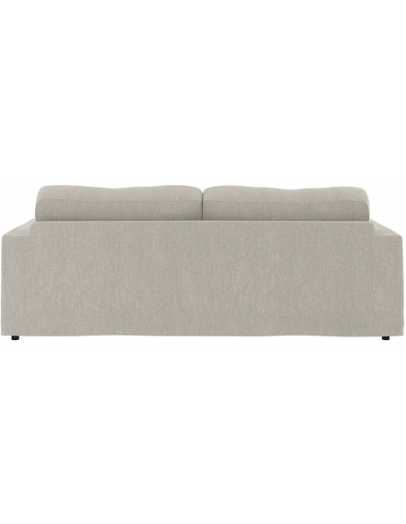 sofa til 3 personer i beige sand lys stof komfortabel design rowico aftageligt vaskbart