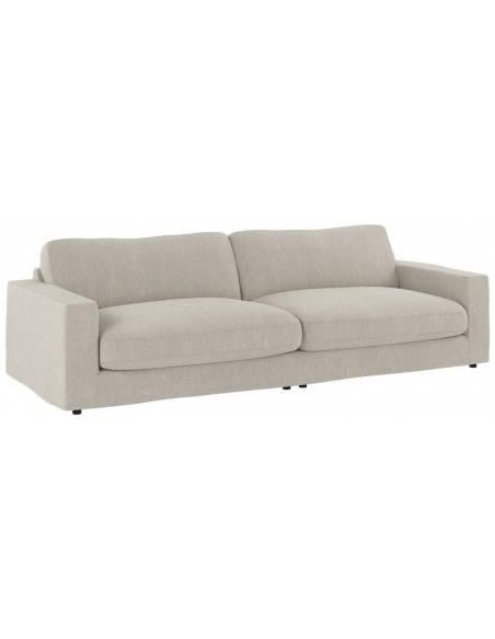 sofa til 4 personer i lys beige stof komfortabel design rowico aftageligt vaskbart