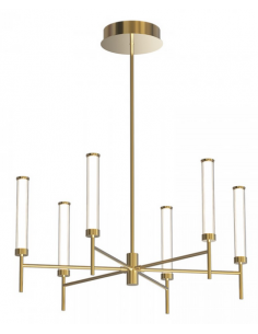 lysekrone spisebord loftlampe messing design loft kontorbelysning