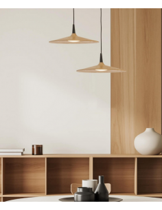 pendellampe loftlampe erhvervsbelysning design loft kontorbelysning træ 2