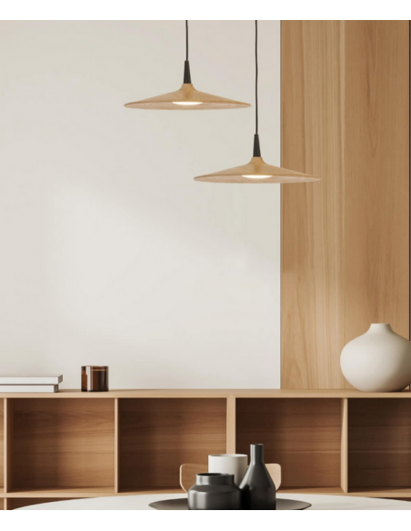 pendellampe loftlampe erhvervsbelysning design loft kontorbelysning træ