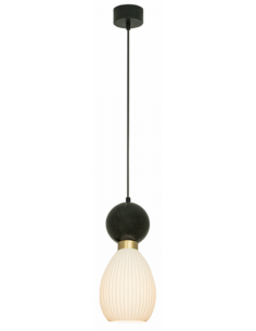 pendellampe loftlampe design loft kontorbelysning marmor glas