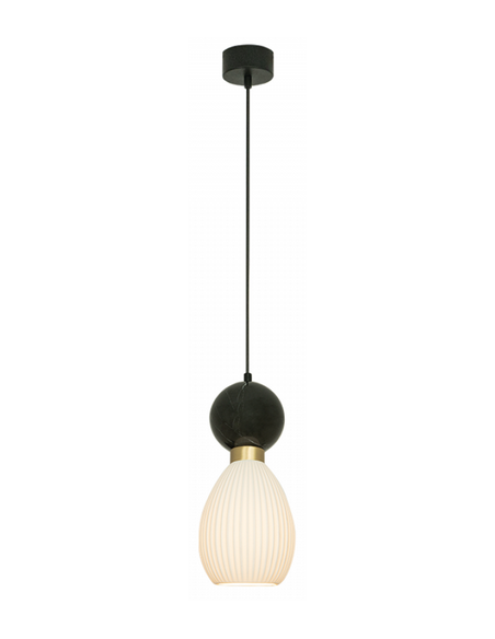 pendellampe loftlampe design loft kontorbelysning marmor glas