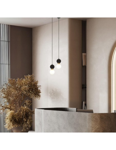 pendellampe loftlampe design loft kontorbelysning marmor glas