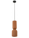 Loftlampe i ler Ø15 cm 1 x E27 - Sort/Terracotta