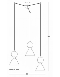 pendellampe loftlampe design loft kontorbelysning marmor glas 2