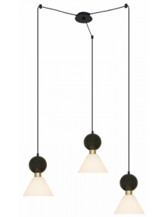 pendellampe loftlampe design loft kontorbelysning marmor glas
