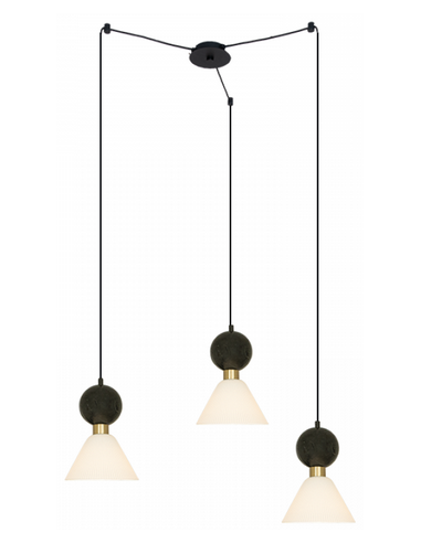 pendellampe loftlampe design loft kontorbelysning marmor glas
