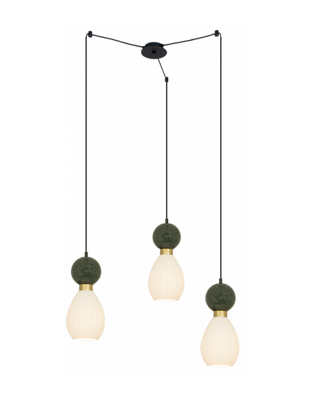 pendellampe loftlampe design loft kontorbelysning marmor glas
