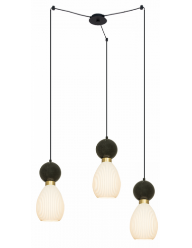 pendellampe loftlampe design loft kontorbelysning marmor glas