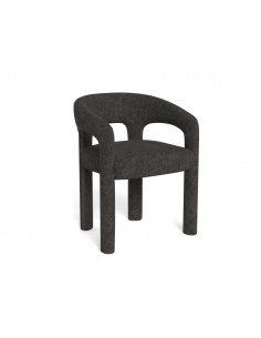 spisebordsstol armlæn stof tekstil grå mørkegrå spisebord stol moderne design nordisk dansk