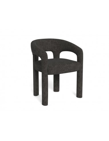 spisebordsstol armlæn stof tekstil grå mørkegrå spisebord stol moderne design nordisk dansk