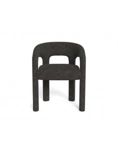 spisebordsstol armlæn stof tekstil grå mørkegrå spisebord stol moderne design nordisk dansk 2