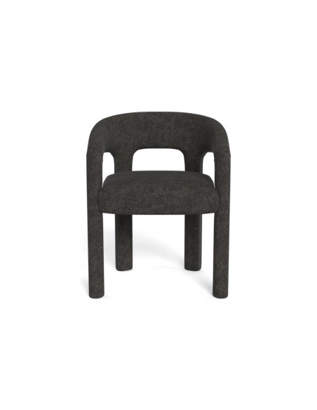 spisebordsstol armlæn stof tekstil grå mørkegrå spisebord stol moderne design nordisk dansk