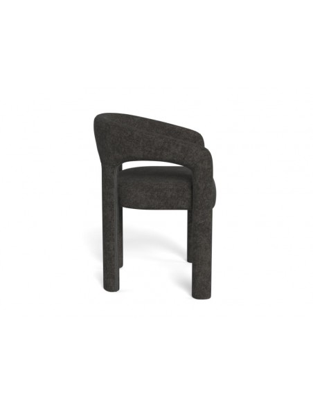 spisebordsstol armlæn stof tekstil grå mørkegrå spisebord stol moderne design nordisk dansk