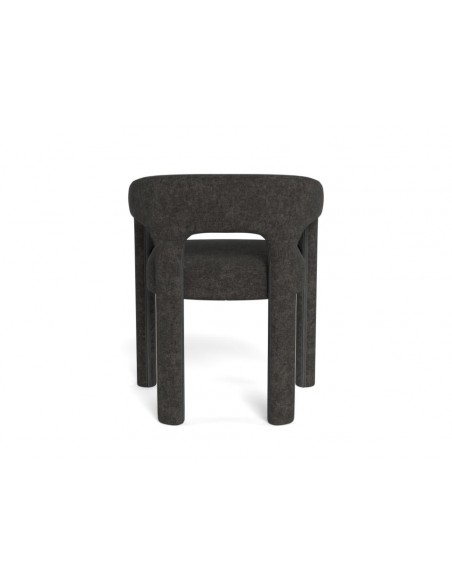 spisebordsstol armlæn stof tekstil grå mørkegrå spisebord stol moderne design nordisk dansk