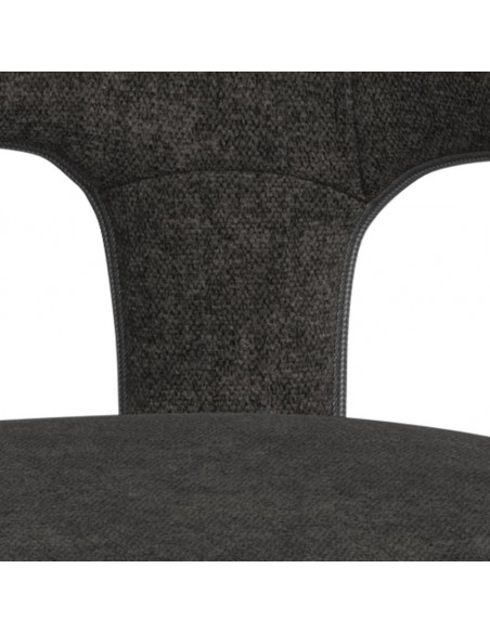spisebordsstol armlæn stof tekstil grå mørkegrå spisebord stol moderne design nordisk dansk